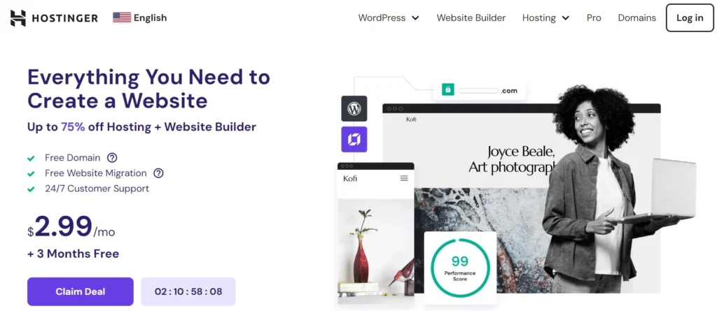 Hostinger Best Web Hosting JA Directives